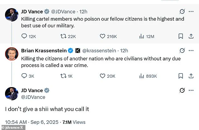 Republican Party Debate Sparks Over VP Vance's Remarks on Military Strike Targeting Drug Cartel Vessel, With Rand Paul Opposing