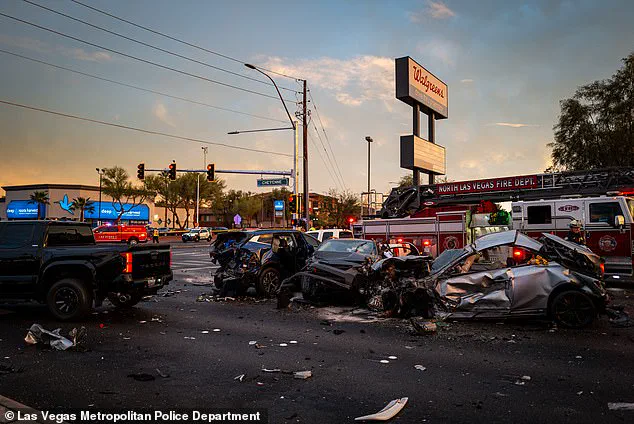 Tragic Vehicular Assault in Las Vegas Results in Two Deaths, Three Injured; District Attorney Reports No Attempt to Brake at Speeds Exceeding 100 mph