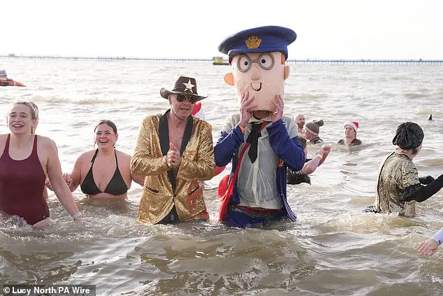 Community Celebrates New Year's Day with Icy Dip in North Tyneside Despite Cold Conditions