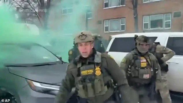 Border Patrol Commander Gregory Bovino Caught on Video Throwing Gas Canister at Anti-ICE Protesters in Minneapolis on January 21, 2025