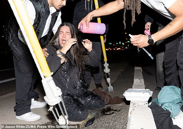 Tense Confrontation at Arizona Immigration Protest as Federal Agents Spray Unidentified Substance, Prompting Health Concerns