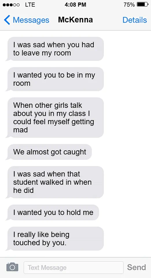 A Teacher's Chilling Confession: 'I Was Sad When You Had to Leave My Room…' — The Texts That Exposed a Forbidden Relationship
