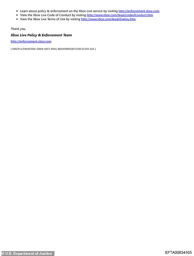 Startling DOJ Revelation: Jeffrey Epstein Permanently Banned from Xbox Live in 2013 for Threatening Gamers