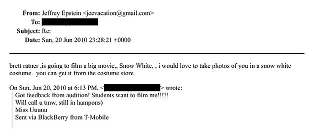 Newly Released DOJ Documents Expose Epstein's 2010 Snow White Costume Request and High-Profile Ties