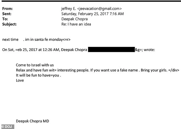 Revealed: Deepak Chopra's Emails with Jeffrey Epstein Challenge His Enlightened Image