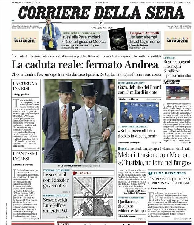 Former Duke of York's Arrest at Sandringham Estate Sparks Global Scrutiny and Royal Crisis