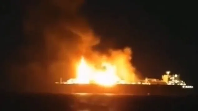 Russian Oil Tanker Ablaze in Mediterranean After Suspected Drone Attack; Crew Found Safe