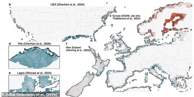 Land Subsidence Doubles Sea-Level Rise Threat, Leaving Coastal Cities Vulnerable