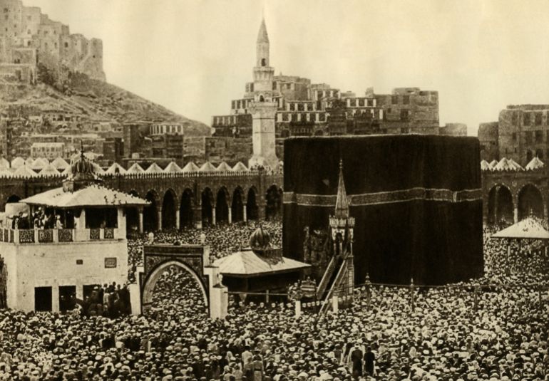 Millions gather in Mecca for Hajj rituals centered on the sacred Kaaba.