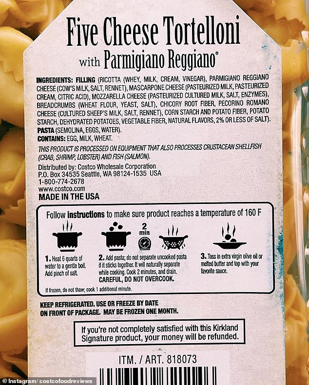 Costco sued over Kirkland pasta falsely labeled as preservative-free.